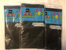 DG PARTY TABLECOVER BLK X3