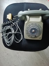 Téléphone socotel à cadran rotatif gris marque socotel (ptt)