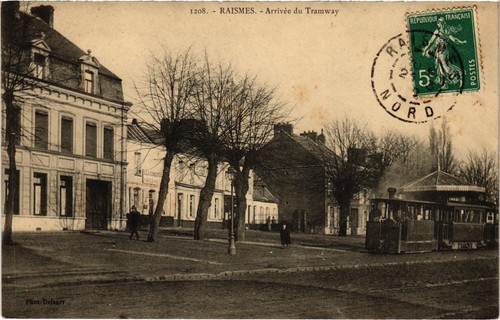 Cpa raismes arrivee du - ak,