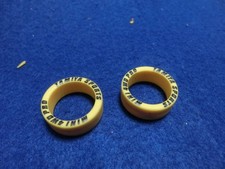 Pneu Tamiya Mini 4x4 petit diamètre profil bas jaune imprimé noir d'occasion