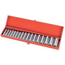 Coffret de 17 douilles longues 1/2'' à 12 pans SAM OUTILLAGE