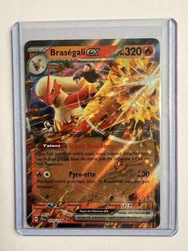 Carte pokémon braségali - carte, ex