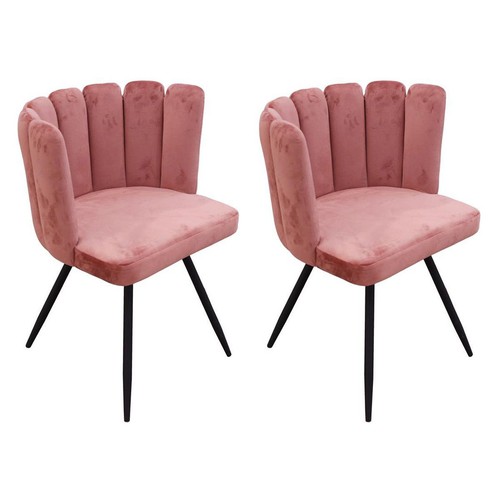 Lot chaises en velours - lot, de