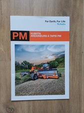 BROCHURE TRACTEUR KUBOTA ANDAINEUR À TAPIS PROSPEKT TRAKTOR TRACTOR 