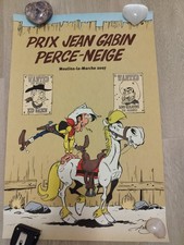 Affiche offset 2007 Lucky Luke Lino Ventura Prix Jean Gabin Perce Neige Moulins 