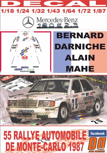 Decal mercedes 190 - mercedes, e