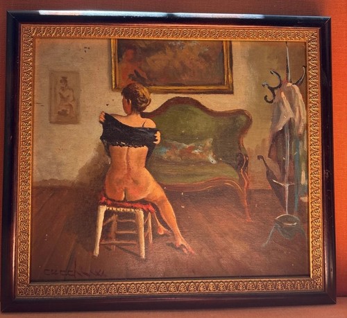 Tableau ancien huile - tableau, portrait