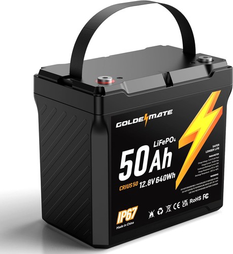 Goldenmate 12v 50ah - 12v, lifepo4