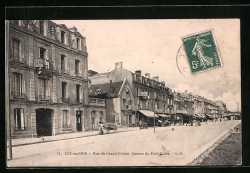Cpa luc sur mer - luc-sur-mer,, du