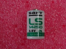 Pile Lithium 3.6V 1200mAH 1/2 AA ~ 25 x 14.3mm de diamètre LS14250 de chez SAFT