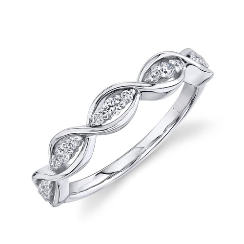 14k blanc diamant infini - or,