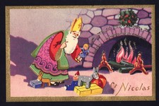 REF AF NOEL II -16- ST NICOLAS carte postale ancienne -editeur IDA PARIS