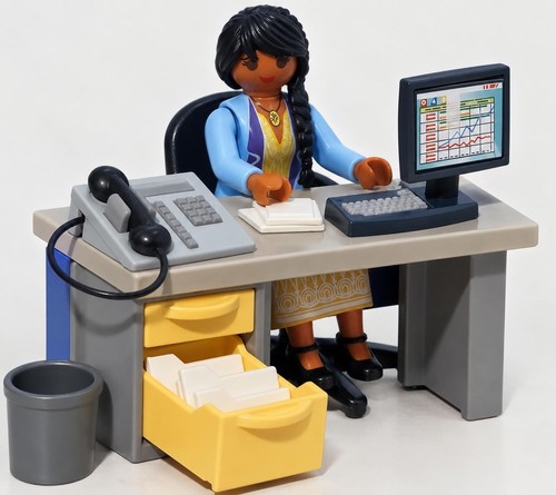 Playmobil lot secrétaire - lot,