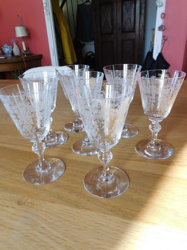 Verres cristal gravés a - verres, en