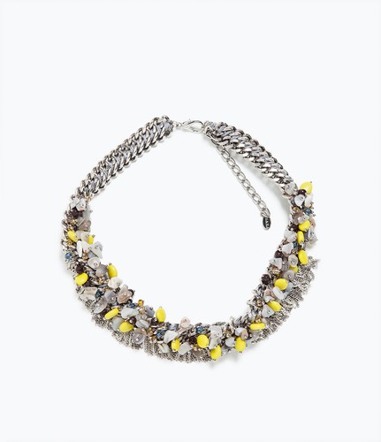 Zara collier plastron chaine - plastron,