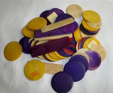 LOT DE 90 JETONS ANCIENS 