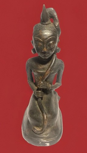 Statuette africaine bronze - statuette,