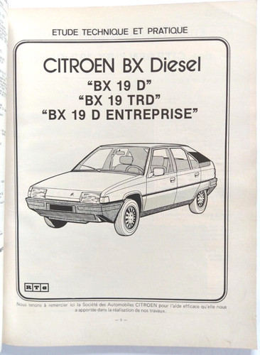 Revue technique citroën 19 - technique,