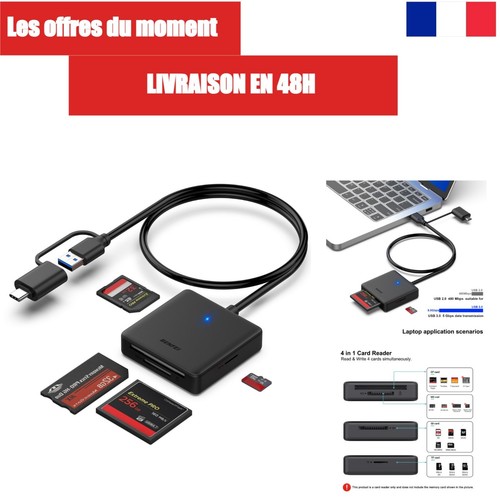 Lecteur carte mémoire - lecteur,
