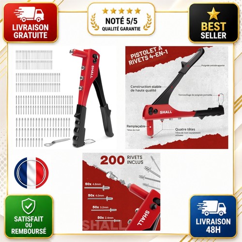 Shall riveteuse manuelle en - manuelle,