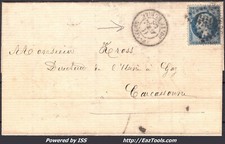 FRANCE N°22 SUR LETTRE GC