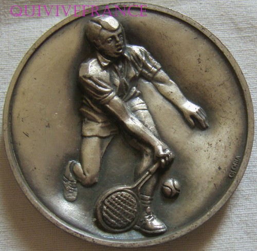 Med13581 medaille tennis - med13581,