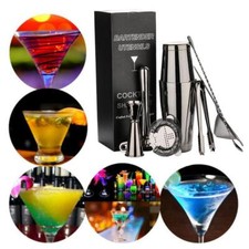 Cocktail En Acier Inoxydable, avec Accessoires de Bar, Kit de Barman pour La