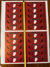 Rolling Stones ORIGINAL planche TEST OTTO création Ticket Candlestick Park 1981