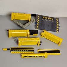 Lego Lot Misti Parti Chantier Moyens De Travail Grue Bulldozer Jaune Noir