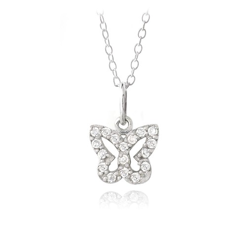 925 argent zircone papillon - 925,