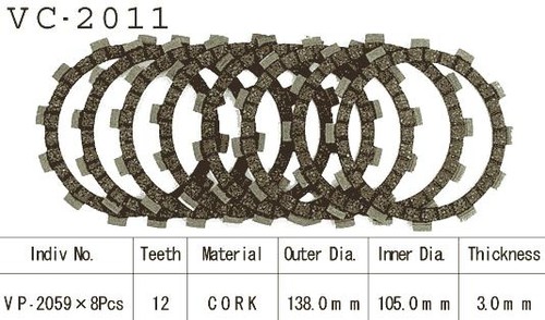 Kit disques embrayage garnis - kit, d'embrayage