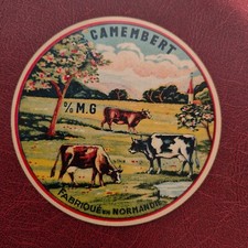Etiquette Fromage Camembert de Normandie usine 61P