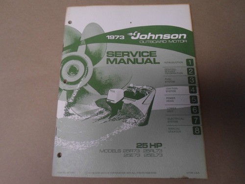 1973 johnson hors bord service - johnson, hors-bord