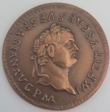 Médaille En Bronze Reproduction De Monnaie Antique XX Siècle