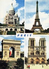 75 PARIS LE SACRE COEUR LA TOUR EIFFEL L ARC DE TRIOMPHE NOT