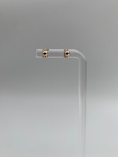 BOUCLES D OREILLES OR 375 MILLIEMES PETITES BOULES FERMOIRS POUSSETTES W908