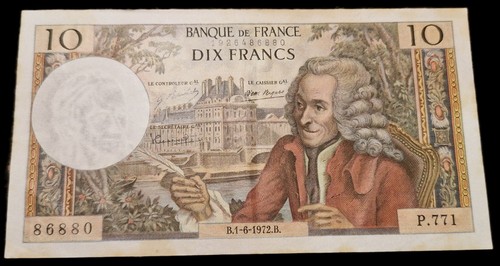 Francs voltaire 1972 - voltaire,