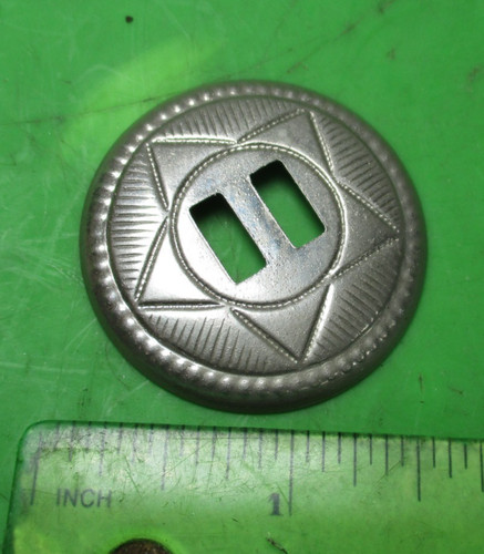 Slotted concho star design - concho,