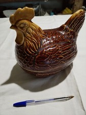 Terrine Terre Cuite Vernissee Coq Ou Poule