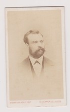 Photo ancienne 🎞️ homme barbe costume studio Carjat Paris fin XIXe siècle