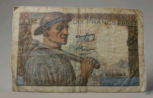 Billet francs mineur - de,