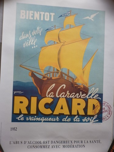 Affiche publicitaire ricard - affiche,