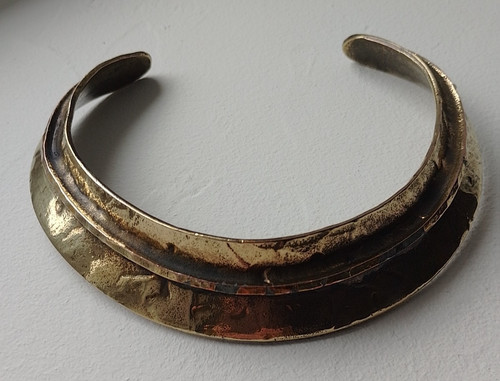 Ancien collier jonc ras - du, cou