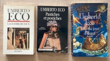 Umberto Eco / Grasset & Messidor (1985-1996) / Lot de 3 livres