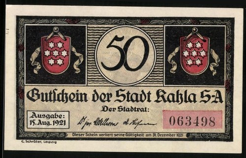 Monnaie nécessité kahla - de,