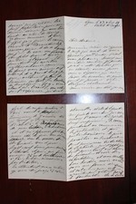 ✒ L.A.S. Amélie ERNST poétesse - longue lettre de 8 pages