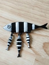 Broche sardine rayée - 🐟,