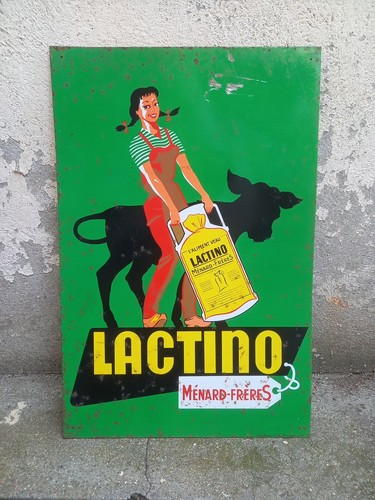 Lactino tôle publicitaire - lactino,