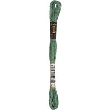 Anchor Torsade de broderie 8m, teinte verte, coton, couleur 216, 6 fils