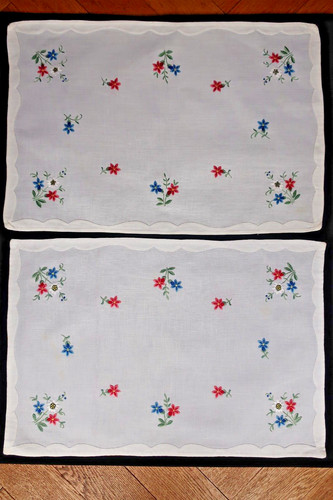 Linge ancien lot 2 beaux - -,